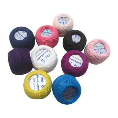 China Best High Tenacity Selling Wholesale Cheap 8s/2 Cotton Pearl Yarn 100% Cotton Pearl Weaving Yarn for sale