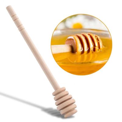 China Mini Eco-Friendly Wooden Disposable Honey Spoon Gathering and Dispensing Honey Coffee Honey Mixing Dispenser Kitchen Stirring Tools 70% for sale