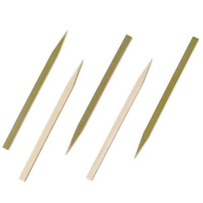 China Party Restaurant Picnic 4.8 Inch Bamboo Products Supplies Flat Head Bamboo Picks Decorative Tools Picks Skewers Supply Service for sale