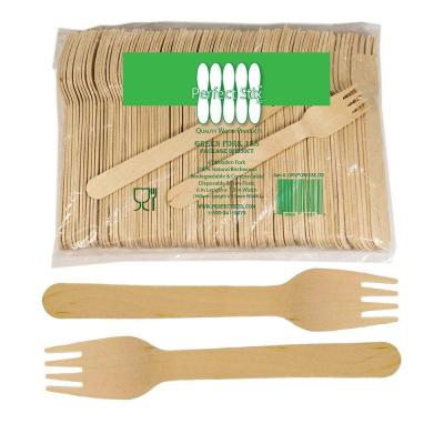 China Party Restaurant Picnic Disposable Wooden Cutlery Set 150 Pieces 6.5 Inch Utensils (50 Forks, 50 Knives, 50 Spoons) Eco Biodegradable for sale