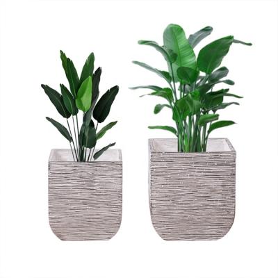 China Wholesale Modern Giant Modern Handmade Decoration Fiberglass Vase Garden Planters For Factory for sale