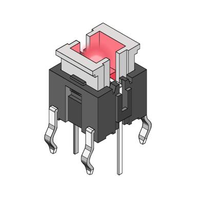 China Professional Supplier Waterproof Electrical Power Recommends Metal Tact Led Switch TLED-001D for sale