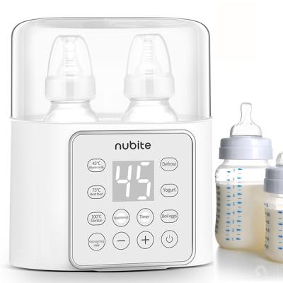 China 24 Hours Constant Temperature Fast Thawing Smart Temperature Control Electric Baby Formula Steam Sterilizer Double Baby Milk Bottle Feeding Warmer for sale