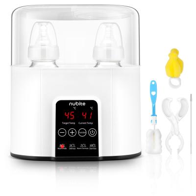 China Double Smart Electric Baby Formula Steam Sterilizer Constant Temperature Fast Heating 4 in1 Baby Milk Bottle Feeding Warmer for sale