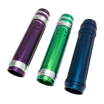 China Aluminum flashlight lightsaber cover Custom Aluminum flashlight lightsaber parts made by CNC Milling machining parts for sale