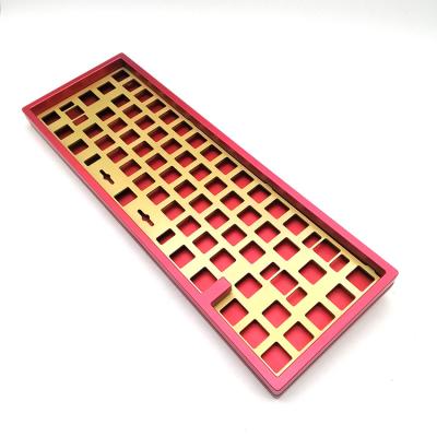 China Aluminum aluminum mechanical keyboard cnc custom 100%/80%/60% key keyboard case for sale