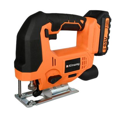 China 20V Metal Trimming Saw Adjustable Wood and Electric Cordless Li-ion Steel Cut Jig Saw with #775 Motor for sale