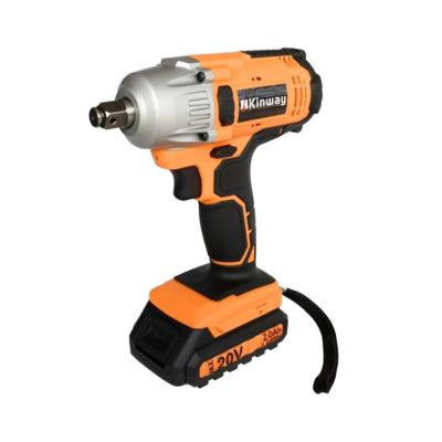 China 20V Car Repair Tool Cordless Impact Wrench Bolt Tighten Cordless Impact Wrench with 775# Motor 1/2