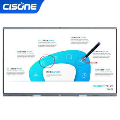 China Education.Training.Office Smart Multimedia White Board CISONE 65 Inch Infrared Digital Display Panel School Device Interactive Whiteboard for sale