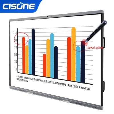 China Multi-touch Smart Screen Education.Training.Office CSONE Interactive LCD Flat Panel 65 Inch Infrared HD Multimedia All In One Smart Board for sale