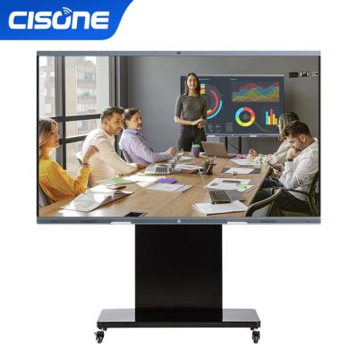 China Education.Training.Office OEM CISONE 65 Interactive Touch Screen 4k Built In Camera Active Touch Screen Android Classroom Board Online Education for sale