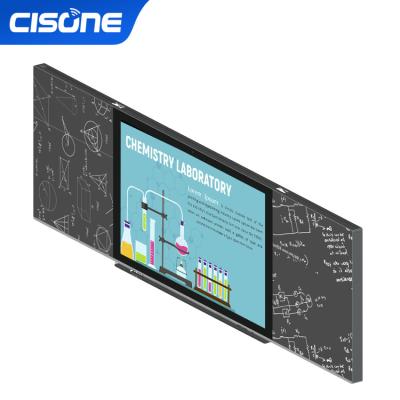 China CISONE Aluminum Alloy 86 Inch Classroom Teaching Blackboard LCD Board Education School Whiteboard Digital Drawing Board for sale