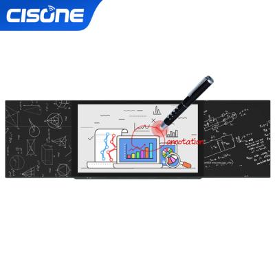 China CISONE Aluminum Alloy 75 Inch Digital Teaching Board Electric Blackboard Interactive Display Intelligence Blackboard For Classroom for sale