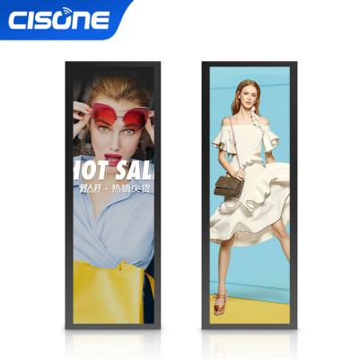 China CISONE black sheet metal advertising indoor touch screen display transparent oled portable touch screen monitor led slim touch screen monitor for sale