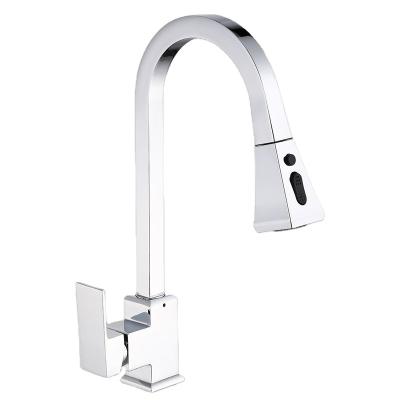 China High Precision Modern Quality Single Kitchen Faucets Pull Down Faucet Hot Cold Water Mixer Tap for sale