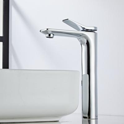 China Modern Custom High Quality Tall Adjustable Chrome Bathroom Sink Faucet Luxury for sale