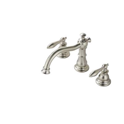 China China Latest New Style Faucet Excellent Modern Double-Handle Three-Hole Brass Faucet for sale