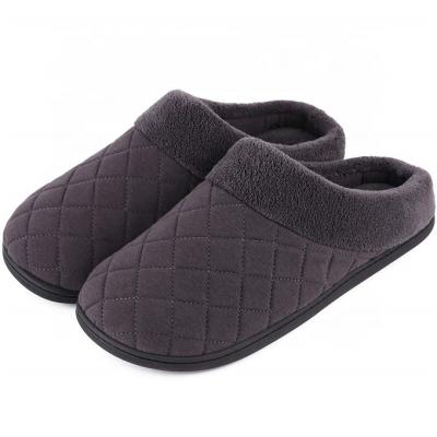 China 2019 Anti-Smell Comfort Memory Foam Fleece Liner Slip On Clog House Men s Slipper for sale