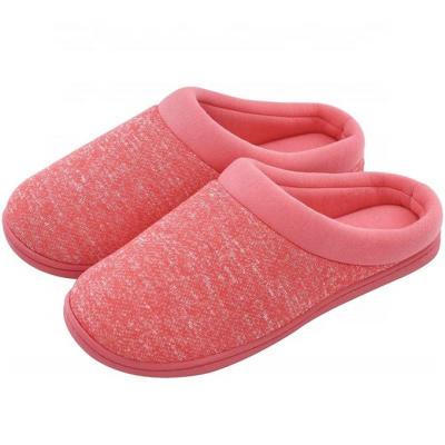 China Narrow Toe Women's Comfort Slip On Memory Foam French Terry Lining Home Indoor Bedroom Slipper In Cixi for sale