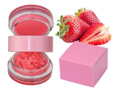 China Keep Lips Soft Private Label Wholesale Two In One Vengan Lip Balm Lip Mask Lip Scrub With Your Own Logo for sale