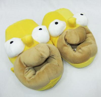 China New Anime Cartoon Big Eyes Slippers Cotton Slippers Cute Cute Plush Waterproof Home Shoes for sale