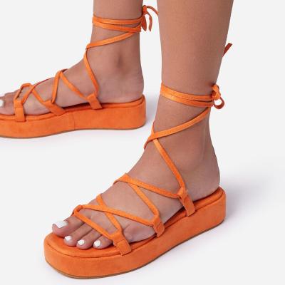 China Fashion trend new style fashion is popular recreational grab belt contracted atmosphere ground sandy thick bottom sandal for sale