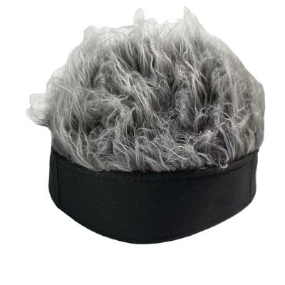 China Customized fur hat street style wig hatwig hatwig beanie hat funny hip hop fashion cap fur hat for sale