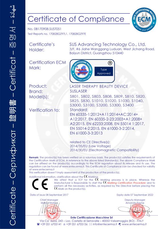 CE - Sus Advancing Technology Co., Ltd.