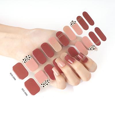 China 2021 Hot New Eco-friendly Factory Price Korea Nail Polish Stickers Gel Nail Sticker for sale