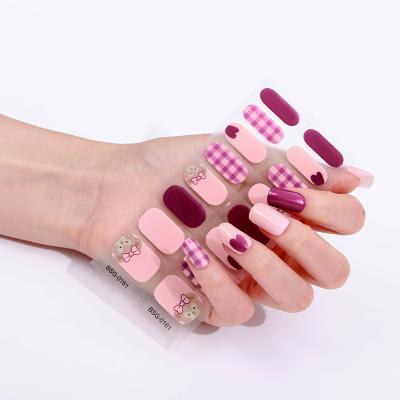 China New Arrival Factory Price Eco-friendly Fast Shipping Nails Stickers For Gel Nail Polish Strips for sale