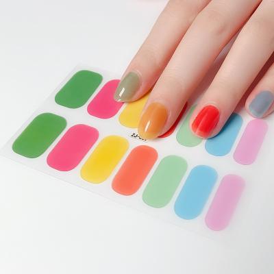 China 2021 Eco-friendly China Zhengxiang Logo Nail Wraps 100% Custom Nail Polish Stickers for sale