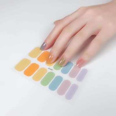 China Eco-friendly Cheap Price Nail Polish Stickers Nail Sample With Adhesive Stickers Supplier From China for sale