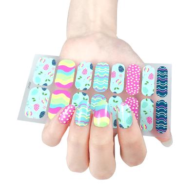 China Wholesale Price Nail Art Strips Eco-friendly Material Nail Stickers Fast Shipping Waterproof Easter for sale