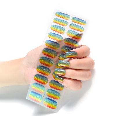 China Factory Price Eco-friendly Material American Dollar Nail Art Sticker Snake Skin Glitter Nail Wraps China Wholesale for sale