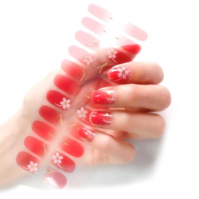 China New Eco-friendly Design 100% Full Inspection Custom Design Eco-friendly Nail Polish Strip French Manicure From China Manufacturer for sale