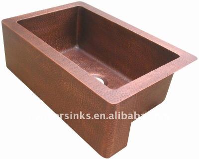 China Without Faucet Kitchen Copper Sink for sale