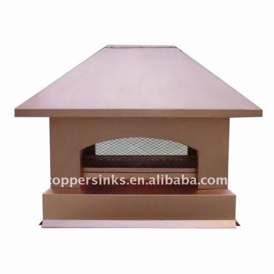 China High quality copper chimney cap of smoke exhaust cover in the kitchen/copper chimney flue hood for sale