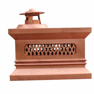 China Roof The European/Modern Copper Structure Villa Ornament Kitchen Chimney Cap / Hood for sale