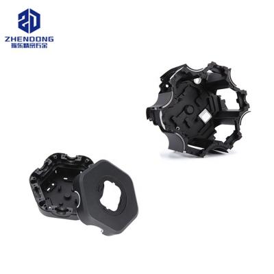 China Precision size; Customized ROHS Standard 5 Axis CNC Milling Service Metal Black Anodized Aluminum Machining Parts for sale