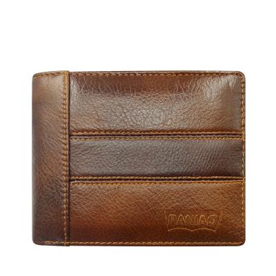 China Anti-theft Embossed Whip Genuine Leather Men Wallets Coin Bag Cash Short Money Clips New 2019 Clip Wallet for sale