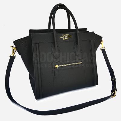 China Custom GENUINE LEATHER Genuine Leather Embossing Shoulder Bag For Women With Tassel for sale