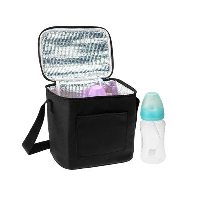 China Durable Baby Bottle Bag Breastmilk Cooler Bag Insulated Lunch Cooler Tote Zipper Bag for sale