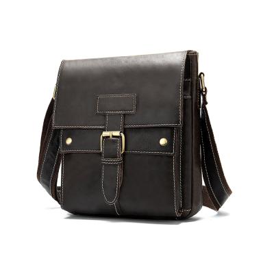 China Daily Life OEM Leather Bag Men , Leather Shoulder Cross - Body Bags , Leather Men Bags Genuine for sale