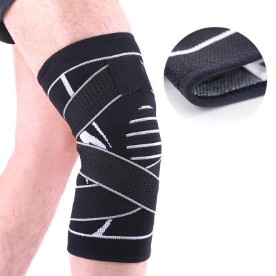 China Waterproof Comfortable Compression Fitness Training Compression Safety Knitted Sports Protector Basketball Knee Sleeve Kneepads Recycling Knee Support for sale