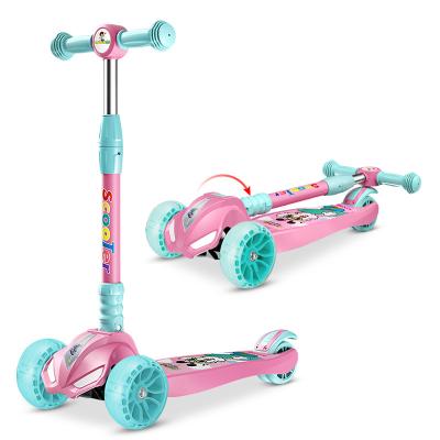 China Kid Led LED Flashing Light 5cm Wide Colored PU Flashing Wheels For Kids Ages 2-12 Years With Adjustable Height for sale