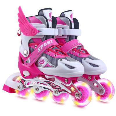 China Fashion\Built-in Wheel Adjustable Comfortable\Durable Fashion\Wholesale New Arrival Roller Skating Blade Skates Instant Kids Children Comfortable\Durable With Light Up Wheels for sale