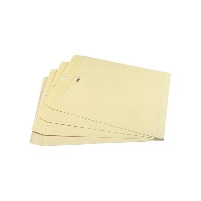 China Business& Shopping 100pcs/pack, Custom Brown Kraft Oversized Manila Envelope Size 10x13 Inch With Double Fork Metal Clasp For Storage for sale