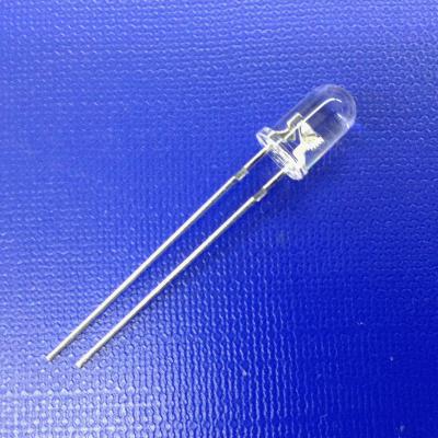 China Through Hole T-1 3/4 F5 LED Clear / Milky Blue Color 460-470nm 5mm Round Immersion LED Diode 5mm for sale