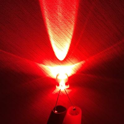 China Display Ultra Bright 18000-20000mcd 0.2W Through Hole F10 Clear LED Red Color 620-630nnm 30deg Round LED 10mm Diode for sale