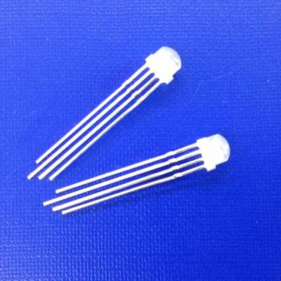 China Through Hole 5mm Dip F5 LED WS2811 WS2812 Straw Hat RGB LED Clever Reachable Diffused Diode 5mm for sale